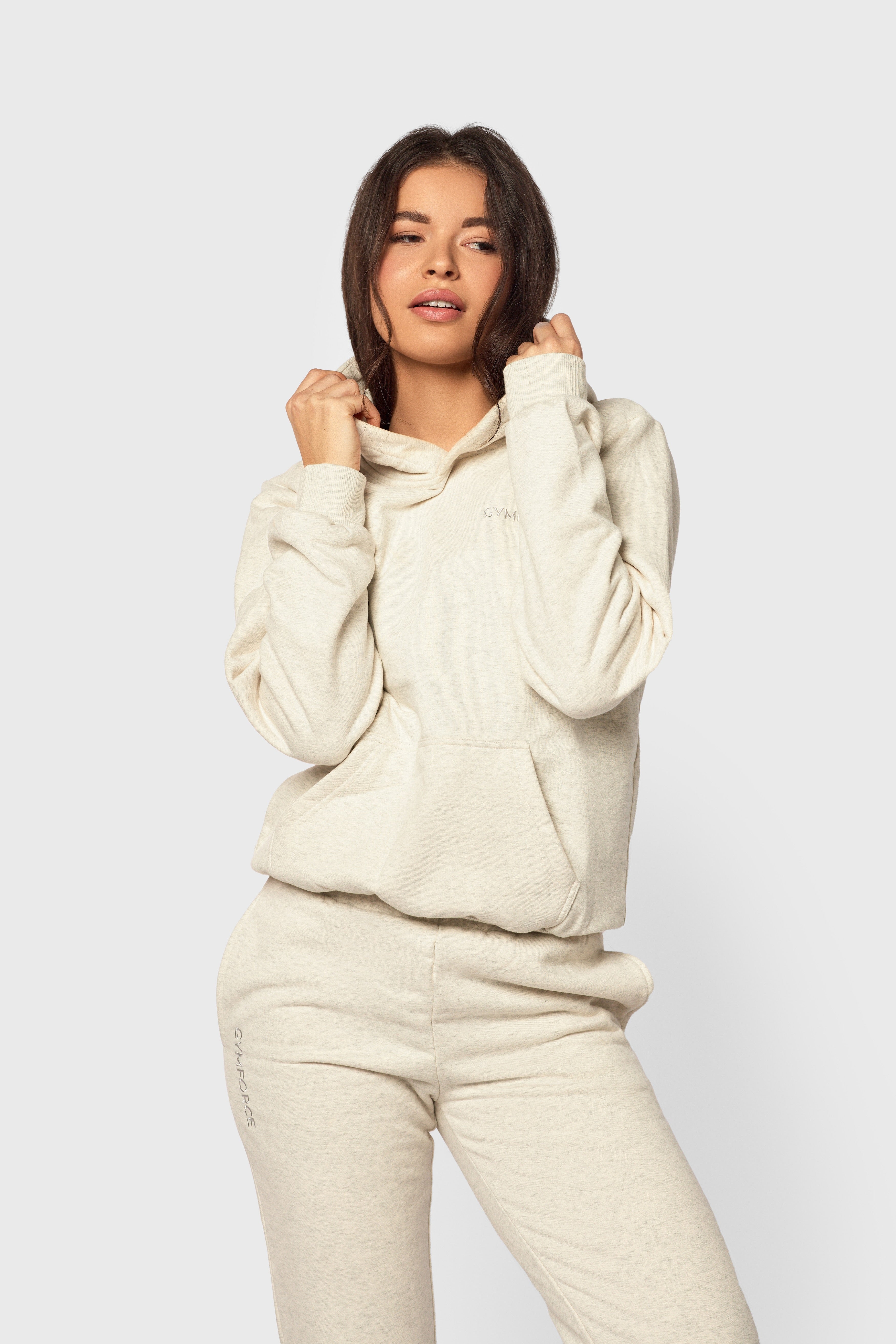 COZY CUFFED JOGGERS - LIGHT GREY