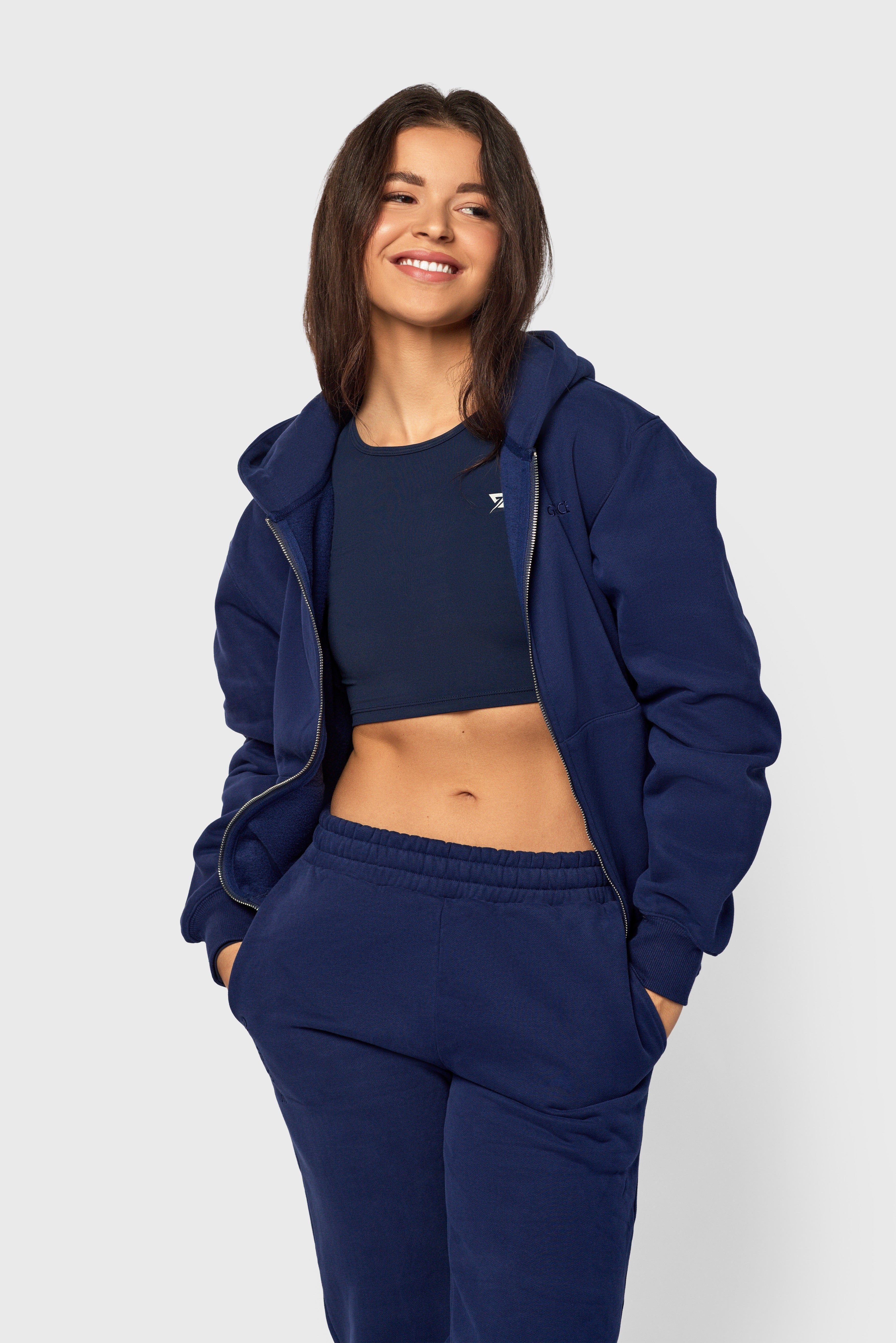 COZY CUFFED JOGGERS - NAVY