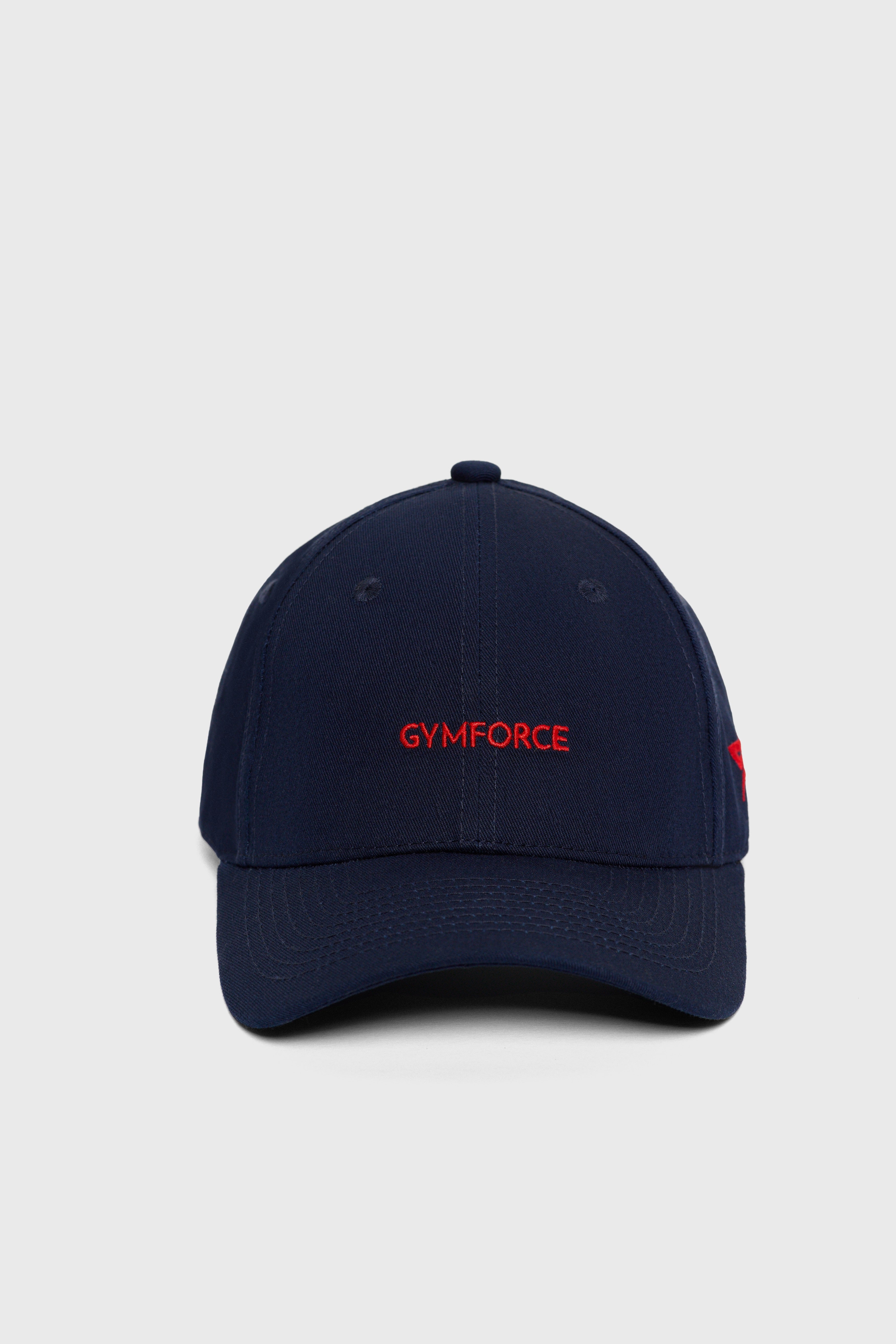 EMBROIDERED LOGO CAP - NAVY/RED
