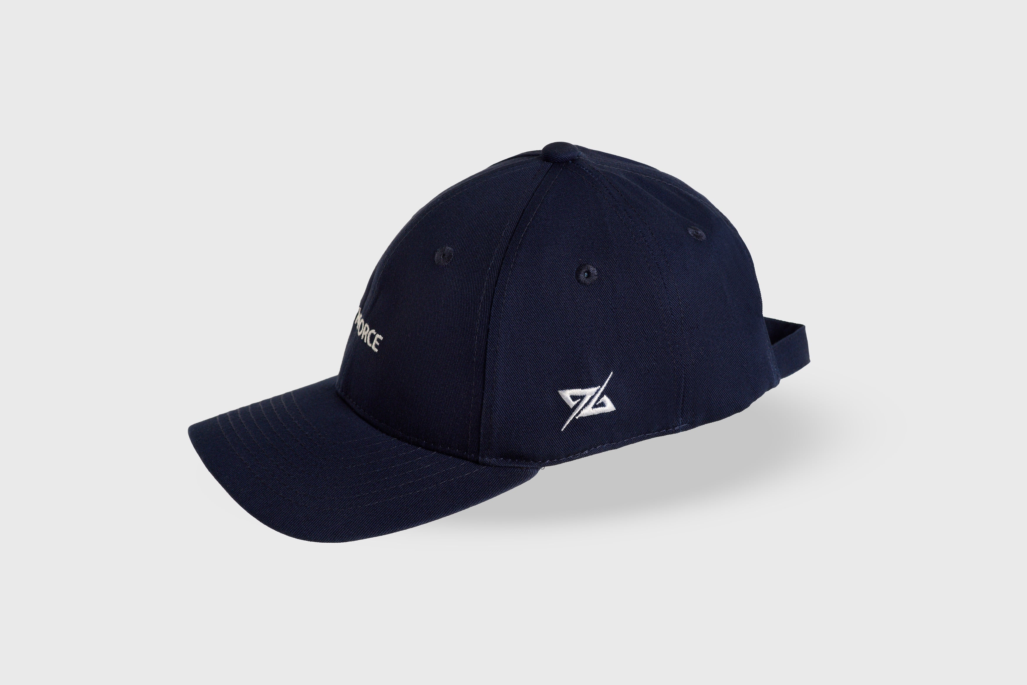 EMBROIDERED LOGO CAP - NAVY/WHITE